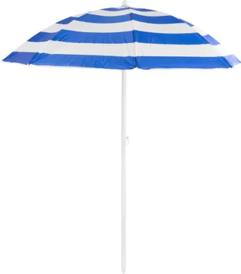 Obrázok produktu pre DALIA slnečník, 180 cm, 32/32 mm, s výklopným kĺbom, modro-biely, plážový