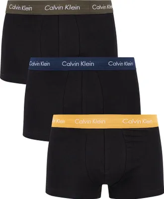 Produktbild von Calvin Klein Herren 3er Pack Low Rise Trunks, Schwarz S