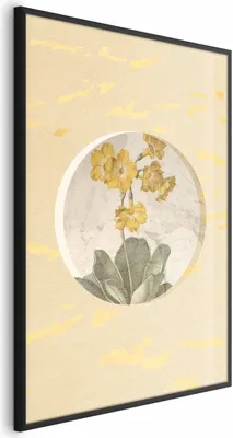 Produktbild von Posterpapier Poster - Flower in a Circle 60x90 cm Blumen b-A-0393-ao-a