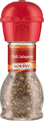 Produktbild von Kotanyi Chili Jalapeno granuliert und getrocknet Gewürzmühle 24g