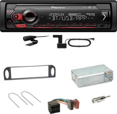 Produktbild von Pioneer MVH-S420DAB Bluetooth WAV WMA DAB+ Einbauset für Citroen C5 bis 07/2004