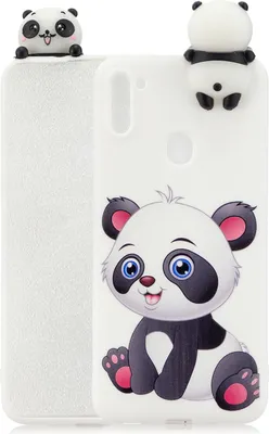 Produktbild von Für Samsung A11 Soft TPU Back Cover 3D Cartoon Malerei Handyhülle Schutzhülle Ein Panda