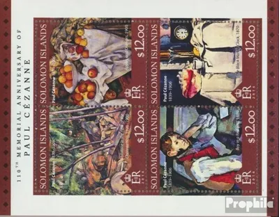 Produktbild von Briefmarken Salomoninseln 2016 Mi 3826-3829 Kleinbogen (kompl. Ausg.) postfrisch Paul Cézanne