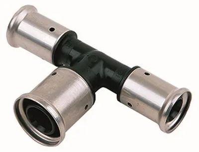 Produktbild von Henco T-Stück, reduziert, PVDF, 20x26x20