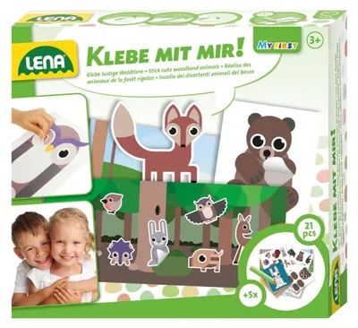 Imagen del producto de Set de manualidades con pegatinas de animales - 26 piezas - A partir de 3 años