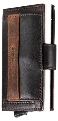 Produktbild von Maitre - Kreditkartenhalter für Herren, Geldbörse aus Echtleder, Dunkelbraun