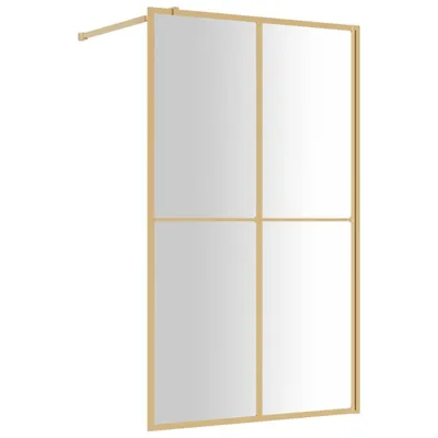 Immagine prodotto di vidaXL Schermo doccia per cabina doccia ESG vetro trasparente Golden 118x195cm