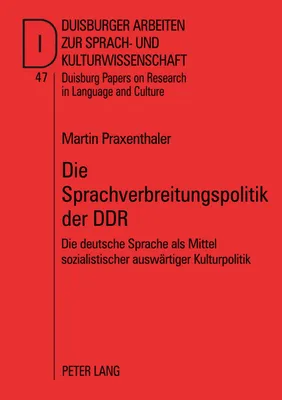 Produktbild von Die Sprachverbreitungspolitik der DDR