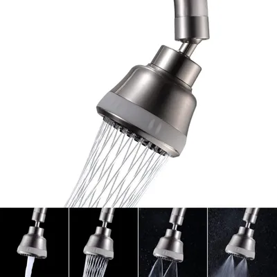 Produktbild von Wasserhahnaufsatz mit 4 Sprühfunktionen - wassersparend - 1 Stück