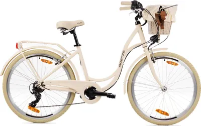 Obrázok produktu pre Mestský bicykel Goetze Mood Alu 26" – 6 rýchlostí, hliníkový rám 17", LED osvetlenie, košík