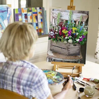 Immagine prodotto di Pittura acrilica su tela, 40 x 50 cm