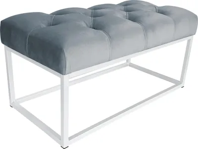 Obrázok produktu pre Lavica CHESTERFIELD LOFT, biela základňa, podnožka BL06
