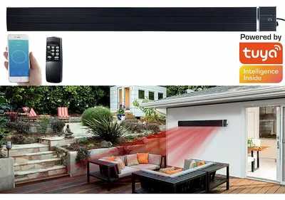 Image de Chauffage radiant infrarouge connecté 3200 W RA-400.app - Noir