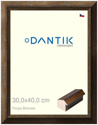 Obrázek produktu pro DANTIK rámeček 30x40 | Forgia Bronzea (Plexi Čiré)