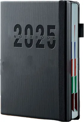 Produktbild von INF Dickes A5-Notizbuch mit Stiftschlaufe – 2025