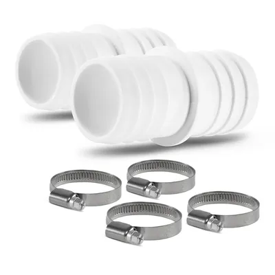 Produktbild von Schlauchverbinder im Set 38/38 inkl 4 Schlauchschellen Pool Schwimmbadschlauch