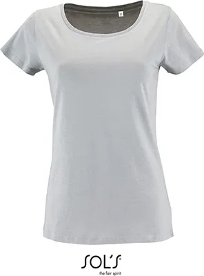 Produktbild von SOLs 02077 | Damen Short Sleeved T-Shirt Milo - Farbe: Pure Grey - Größe: L