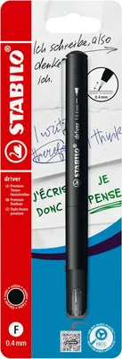 Immagine prodotto di Fineliner premium - STABILO dr!ver - Penna singola - nero