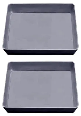 Produktbild von 2 Stück quadratische Kunststoff-Untersetzer mit 22,5 cm
