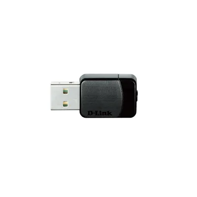 Produktbild von D-Link DWA-171, Kabellos, USB, WLAN, Wi-Fi 5 (802.11ac), 433 Mbit/s, Schwarz