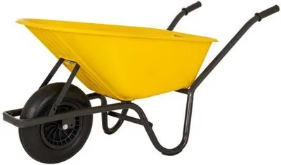 Produktbild von Schubkarre Plastikgelber Behälter 85 Liter HQ.