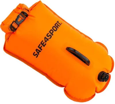 Obrázek produktu pro SAFE4SPORT MASTERSWIMMER - Plavecká bójka - Vodotěsný vak 20 l - Plovací Pomůcka pro Dospělé - Suchý Vak při Plavání v Otevřené Vodě - Ideální pro Trénink Plavání - Nafukovací Bójka