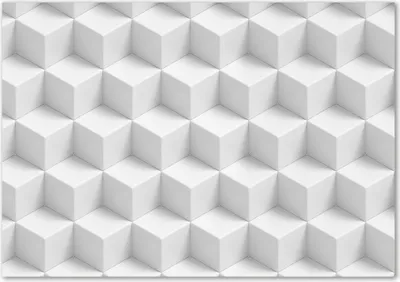 Produktbild von Tulup® Glas-Bild - 100 x 70 - Wandbild aus Glas - Wandkunst - Wandbild hinter gehärtetem Sicherheitsglas - Kunst: modern & klassisch - 3D-Abstraktion - Weiß
