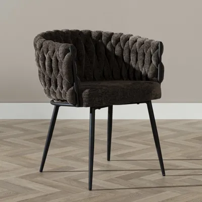 Produktbild von Bronx71 Esszimmerstuhl River Chenille braun