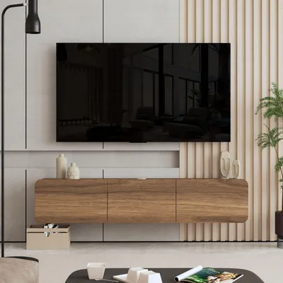 Produktbild von Brandloop Trois TV-Lowboard hängend 167 cm, Walnussoptik
