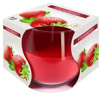 Obrázek produktu pro Svíčka ve skle JAHODA vonná 100g