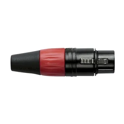 Produktbild von DAP XLR 3P Connector - female - black housing Rot