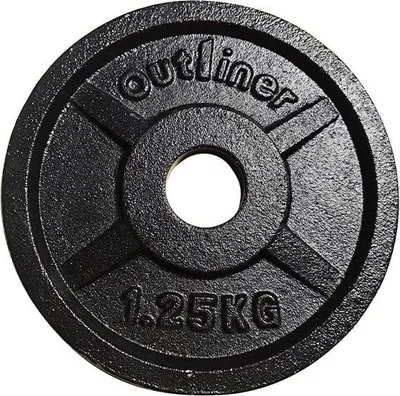 Produktbild von Hantelscheibe Gusseisen 1,25 kg mit 31 mm Lochdurchmesser