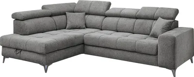 Produktbild von home24 Ecksofa mit Schlaffunktion - Webstoff