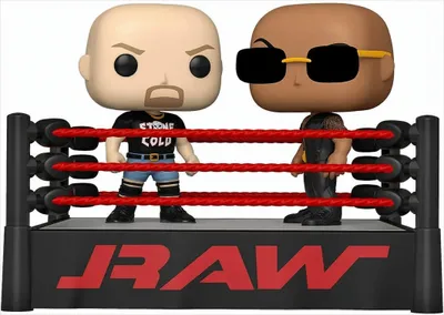 Produktbild von WWE - "Stone Cold" Steve Austin and The Rock  2 Pack - Funko Pop! - Vinyl Figur