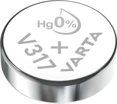 Zdjęcie produktu dla Varta V317, Jednorazowa bateria, Srebrny-Oksydowany, 1,55 V, 1 szt., Hg (rtęć), Srebrny