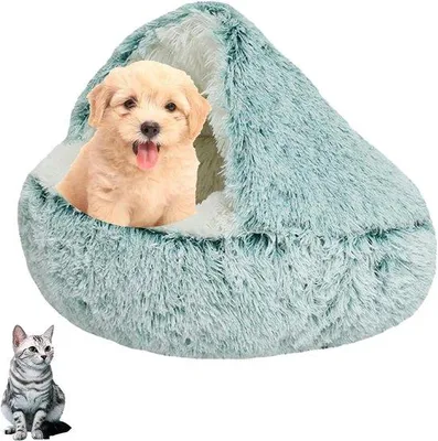 Produktbild von Weiches, wasbares Hundebett, grün, antirutsch, für kleine Hunde