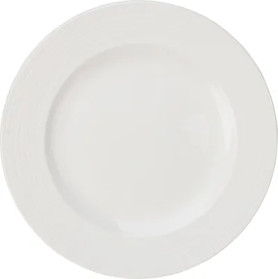 Obrázek produktu pro Obědový mělký talíř, porcelánový, bílý, Ø 27 cm