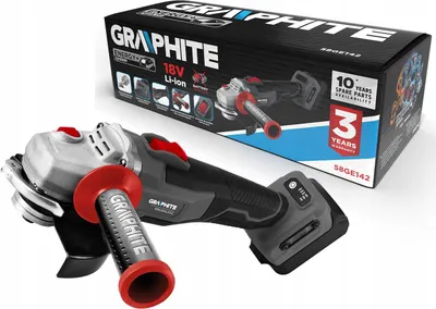 Obrázok produktu pre Akumulátorová Uhlová Brúska 125 Mm 18 V Grafitová S Reguláciou Otáčok