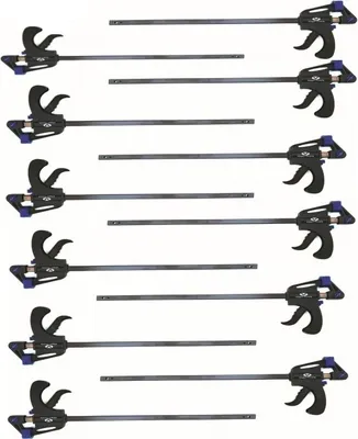 Produktbild von 12x Schnellspannzwinge 100 mm Einhandzwinge Klemmzwinge Schraubzwingen