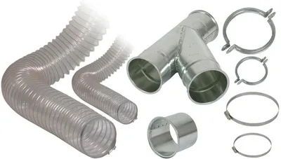 Zdjęcie produktu dla Zestaw przyłączeniowy do instalacji odciągowych Holzkraft 120/58 mm, 5146060