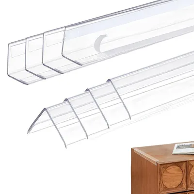 Image de 14 protections d'angle transparentes pour murs - Bandes de protection adhésives pour les bords