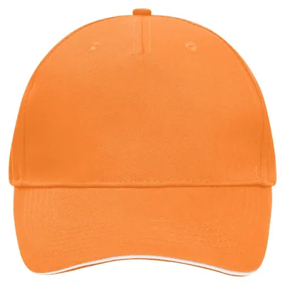 Image de Myrtle Beach - Casquette de baseball Sandwichschirm LT2247 (taille unique) (orange/blanc)
