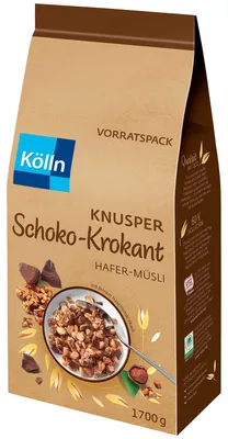 Obrázek produktu pro Kölln 294666 Kölln Knusper Schoko-Krokant Müsli 1,7 kg, 1 St.