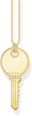 Produktbild von THOMAS SABO Kette Schlüssel-Anhänger Silber gelbvergoldet -