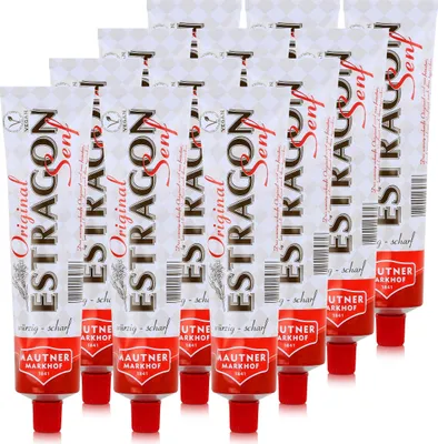 Produktbild von Mautner Estragon Senf 200g - Das würzig scharfe Original (12er Pack)