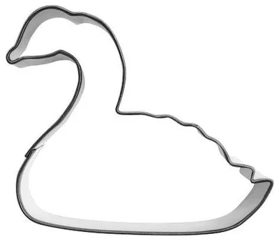 Produktbild von Keksa. Schwan Edelstahl 73x63mm