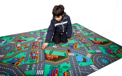 Produktbild von Sumo Didactic - Verkehrsmatte für Kinder 240x160cm – fördert Verkehrserziehung, Bewegung & Koordination ideal für soziales Verhalten