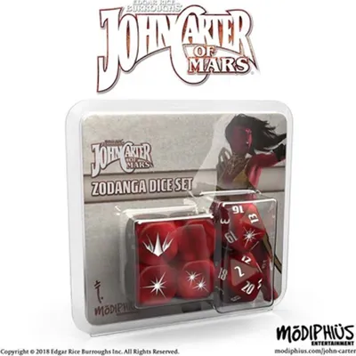 Produktbild von ohn Carter of Mars RPG Zodanga Dice Set - Tabletop-Rollenspiel - ENG Edition