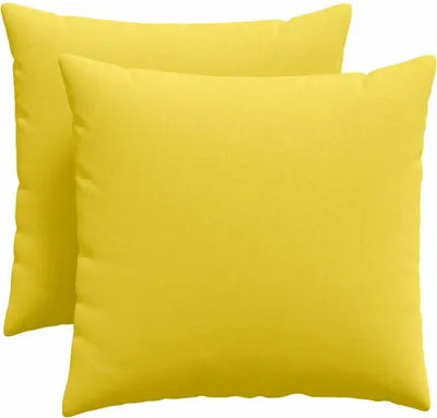 Immagine prodotto di vidaXL Cuscini per divano, 2 pezzi, tessuto, giallo chiaro, 50 x 50 cm