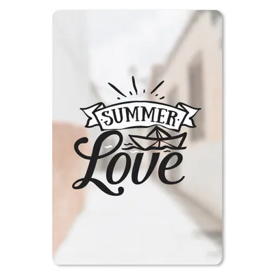 Produktbild von MuchoWow® Mauspad Mousepad Sommer - Boot - Zitat 18x27 cm - Mousepads - Maus Mat - Pad - Mausunterlage